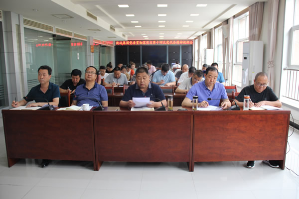 隴運集團(tuán)公司傳達(dá)學(xué)習(xí)省第十四次黨代會精神